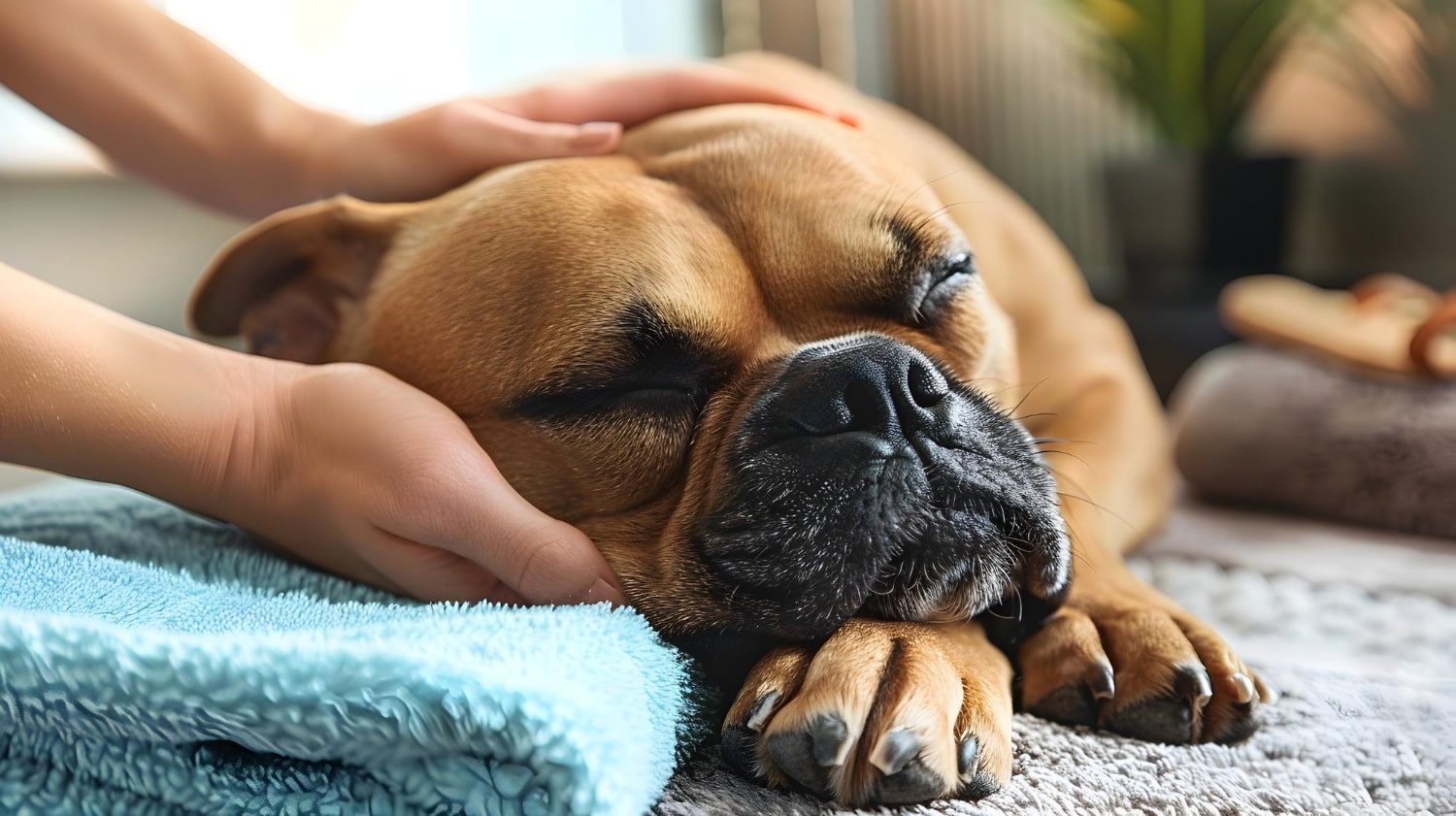 Massage détente pour chiens